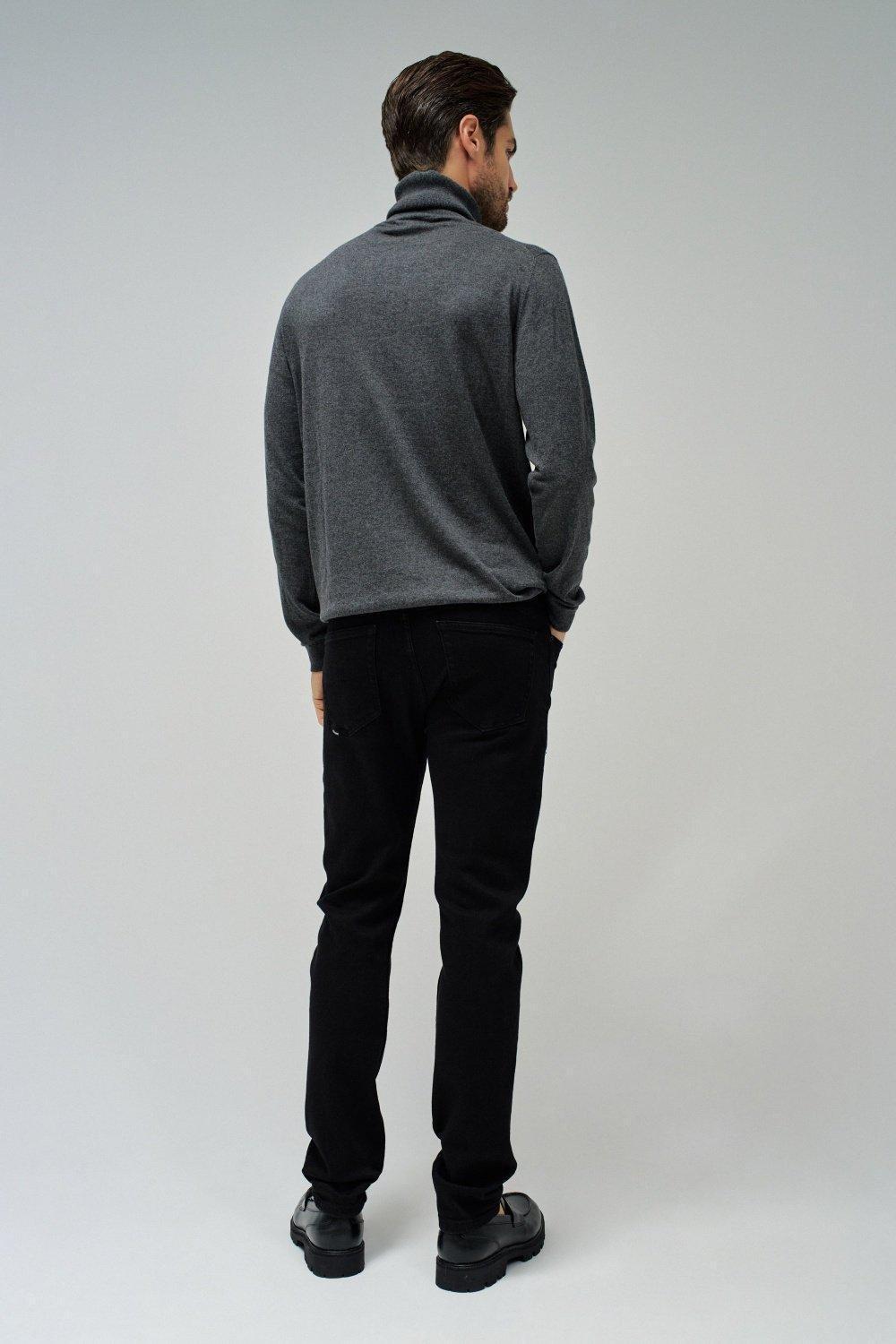 Slim Fit Jeans, Black, large image number 5