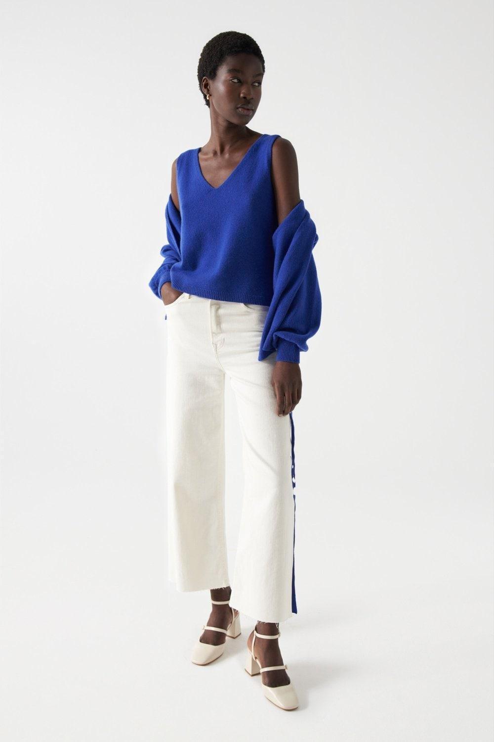 Blue V1 Wool And Cashmere Pullover, , large image number 0