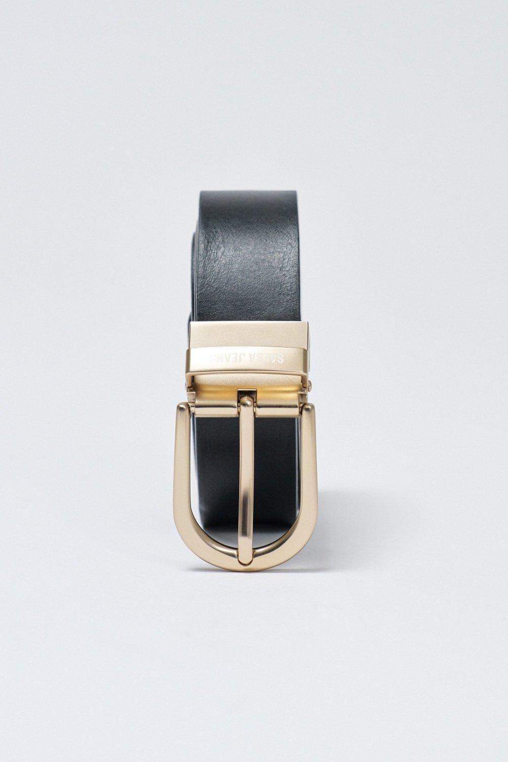 Brown Reversible Leather Belt, , large image number 3