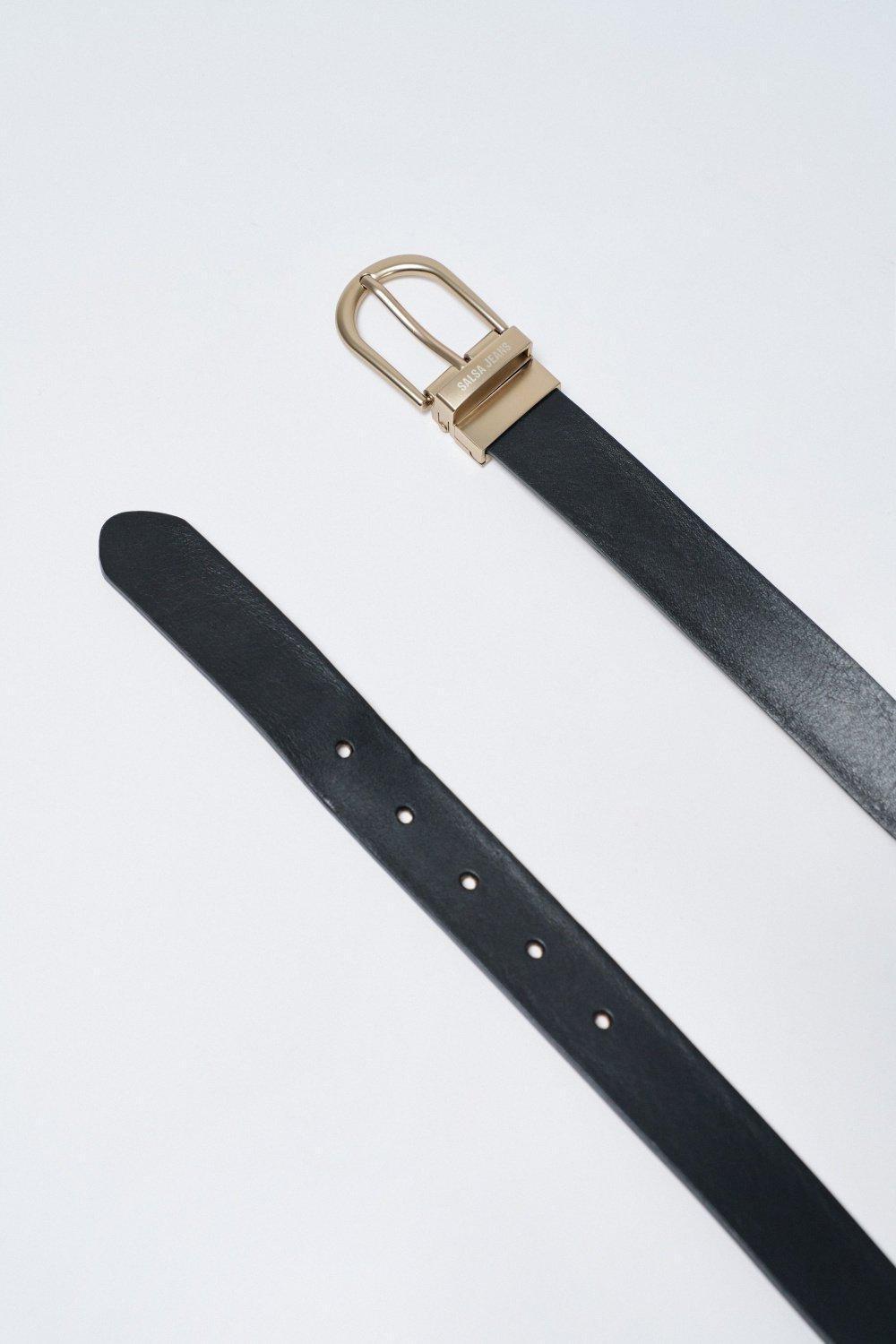Brown Reversible Leather Belt, , large image number 4
