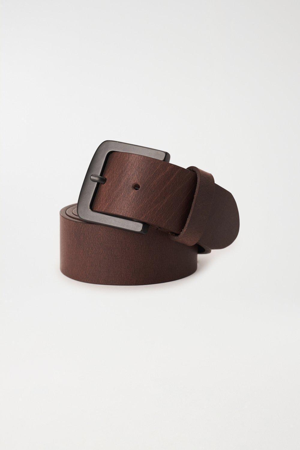 Brown Leather Belt, , large image number 2