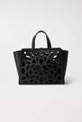 Salsa Jeans - Black Perforated Leather Tote Bag