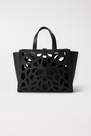 Salsa Jeans - Black Perforated Leather Tote Bag