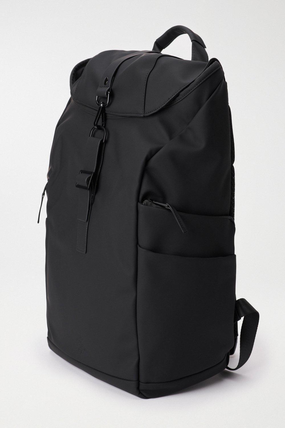 Black Backpack With Side Pockets, No Colour, large image number 5