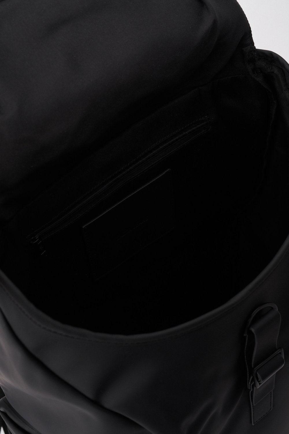Black Backpack With Side Pockets, No Colour, large image number 6