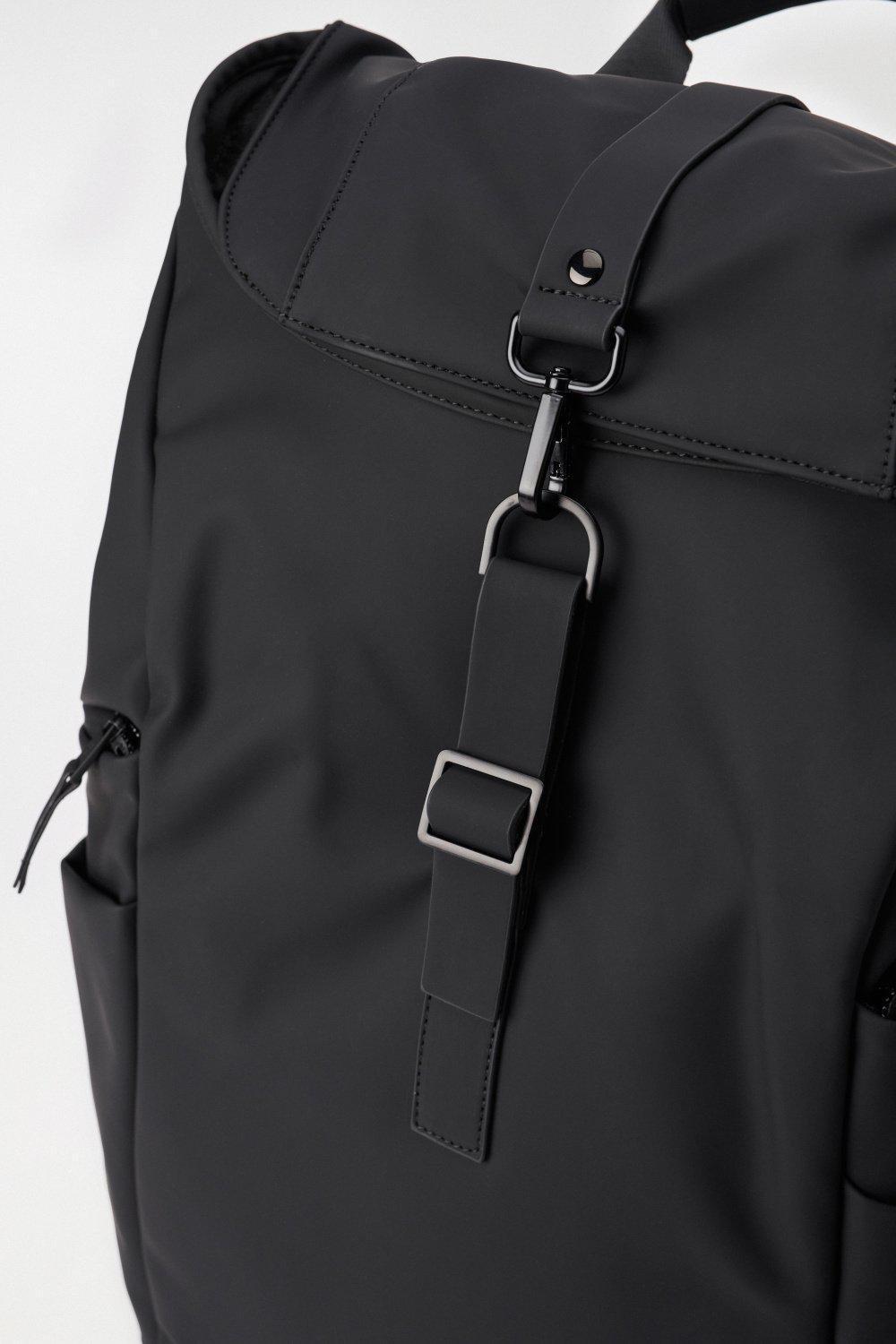 Black Backpack With Side Pockets, No Colour, large image number 7