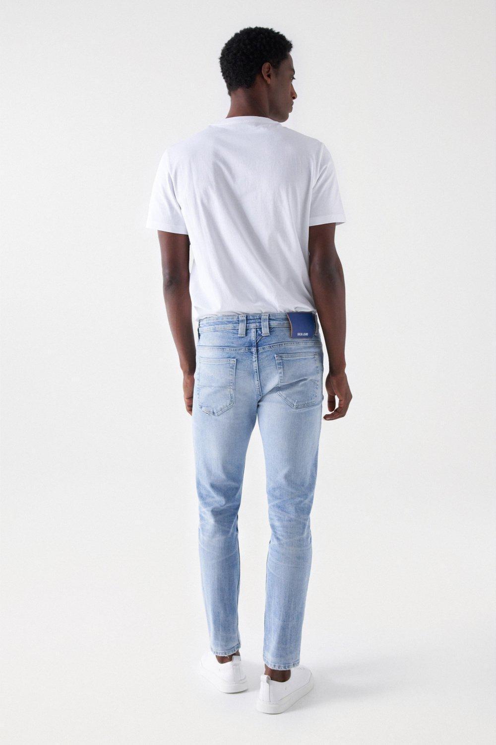 Blue Craft Series Slim Jeans With Premium Wash, , large image number 3