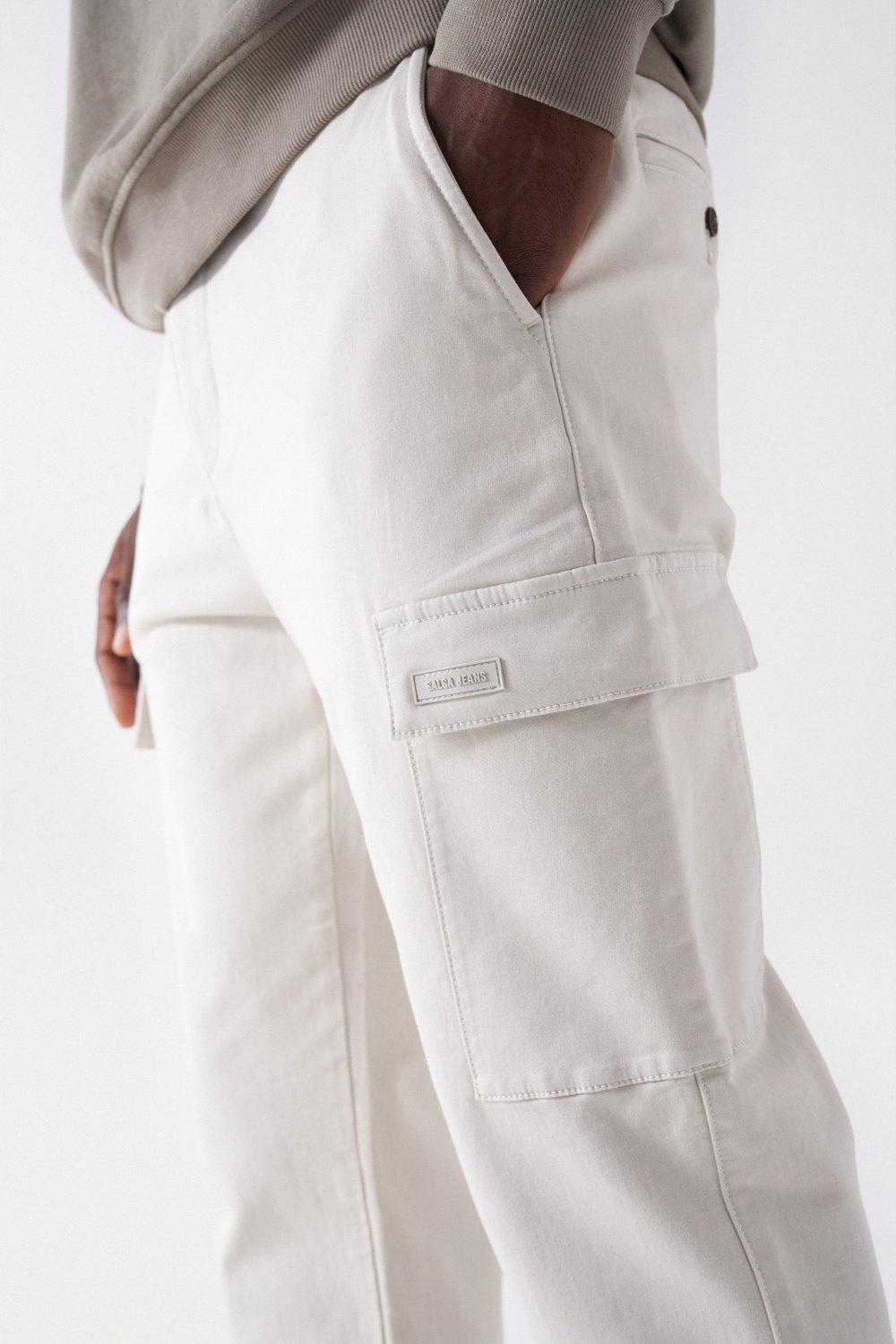 Beige Cargo Pants S-Activ, , large image number 4