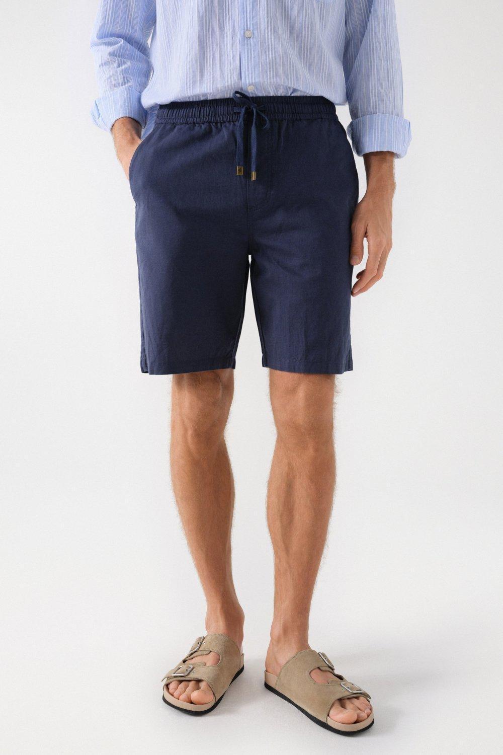 Linen Blend Shorts, , large image number 0