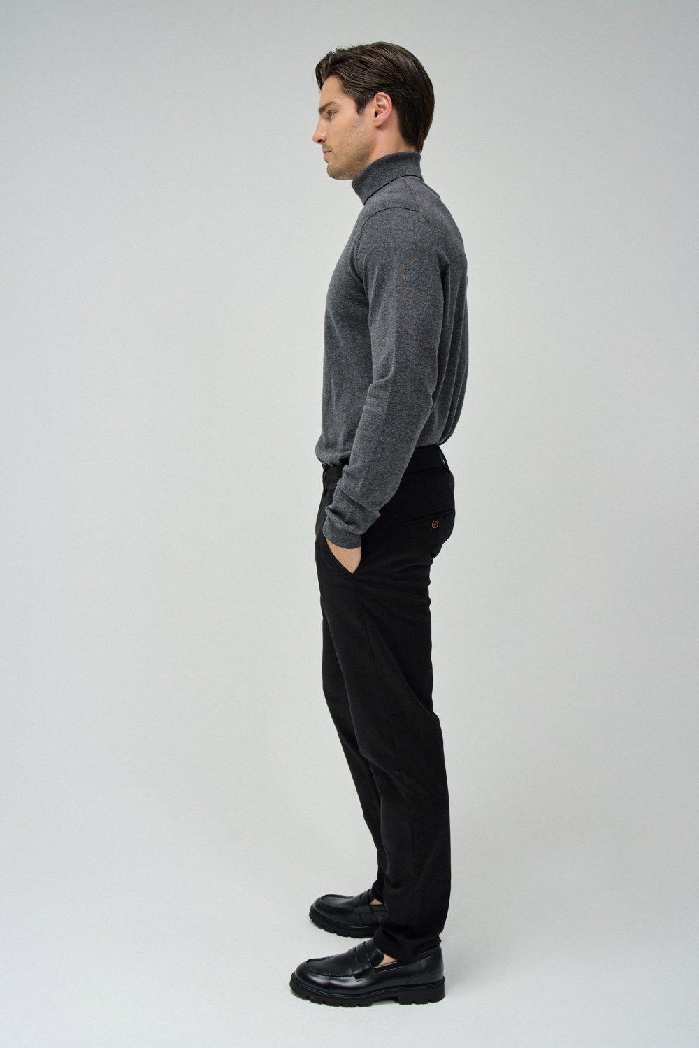 Black S-Activ Slim Fit Chinos, , large image number 2