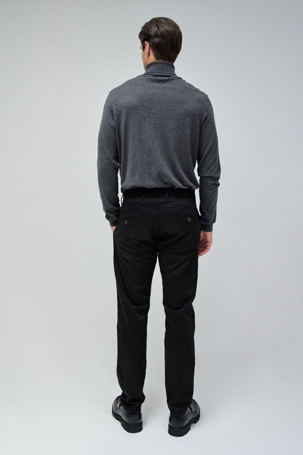 Black S-Activ Slim Fit Chinos, , large image number 3