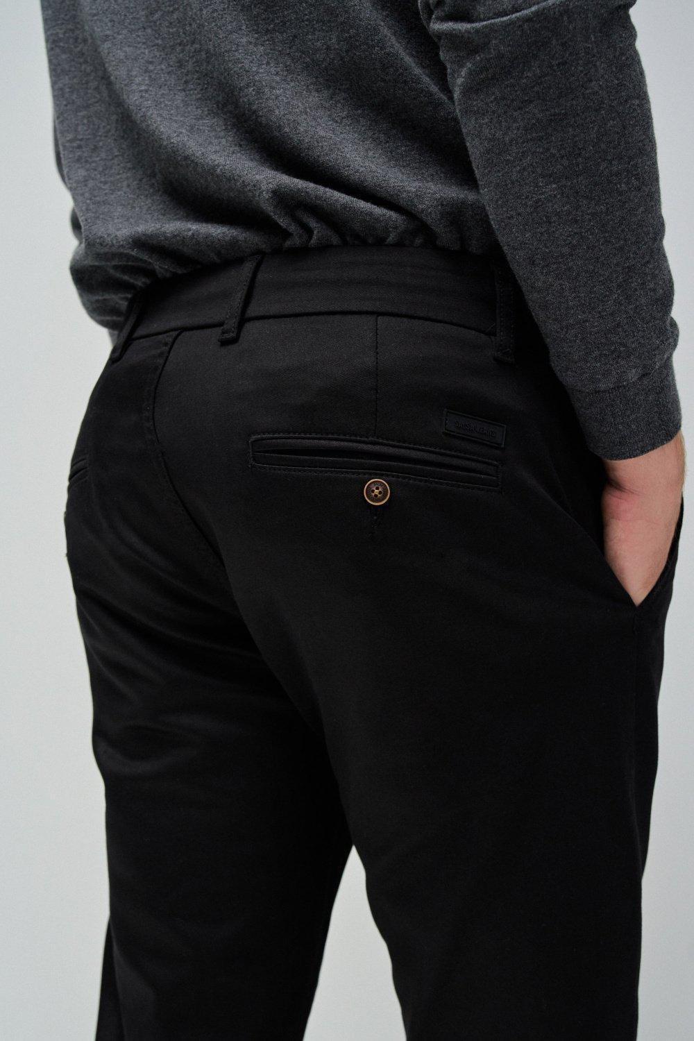 Black S-Activ Slim Fit Chinos, , large image number 4