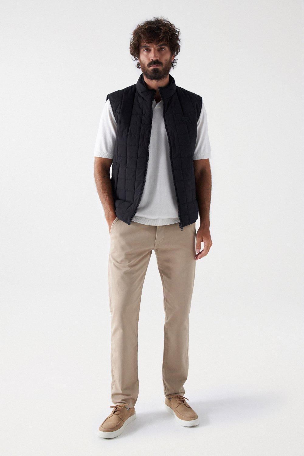 Beige S-Activ Slim Fit Chinos, , large image number 1