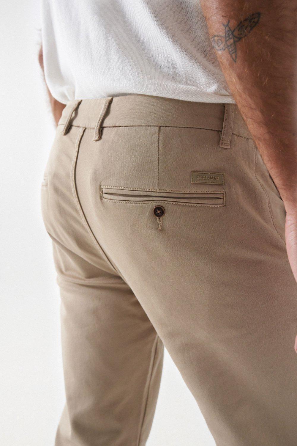 Beige S-Activ Slim Fit Chinos, , large image number 4