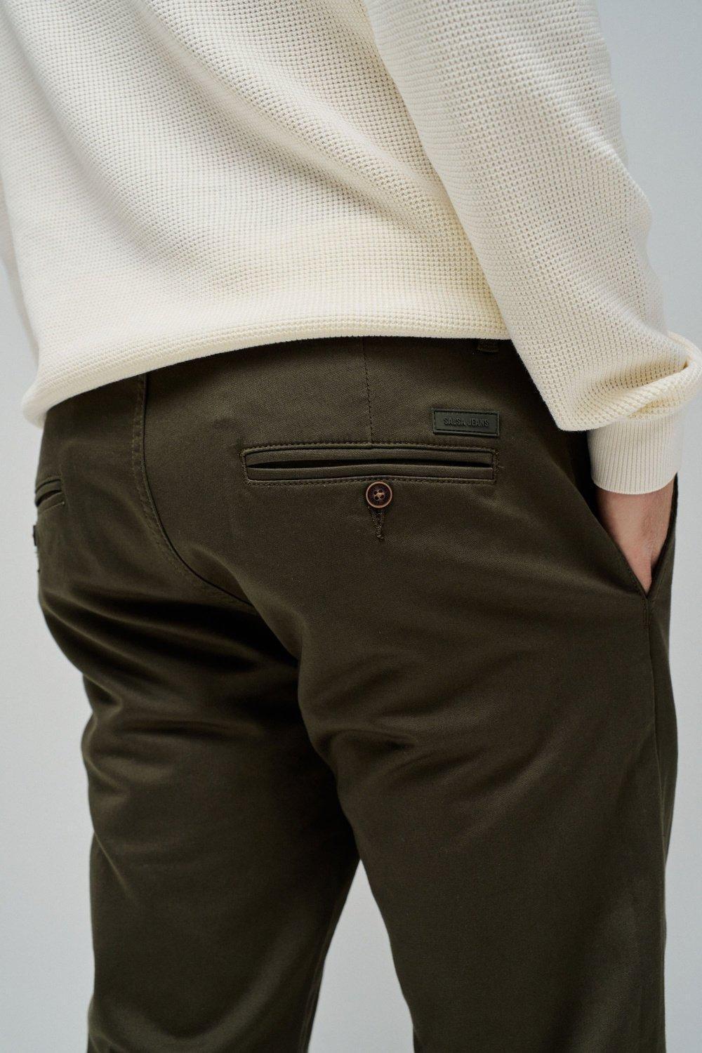 Green S-Activ Slim Fit Chinos, , large image number 4