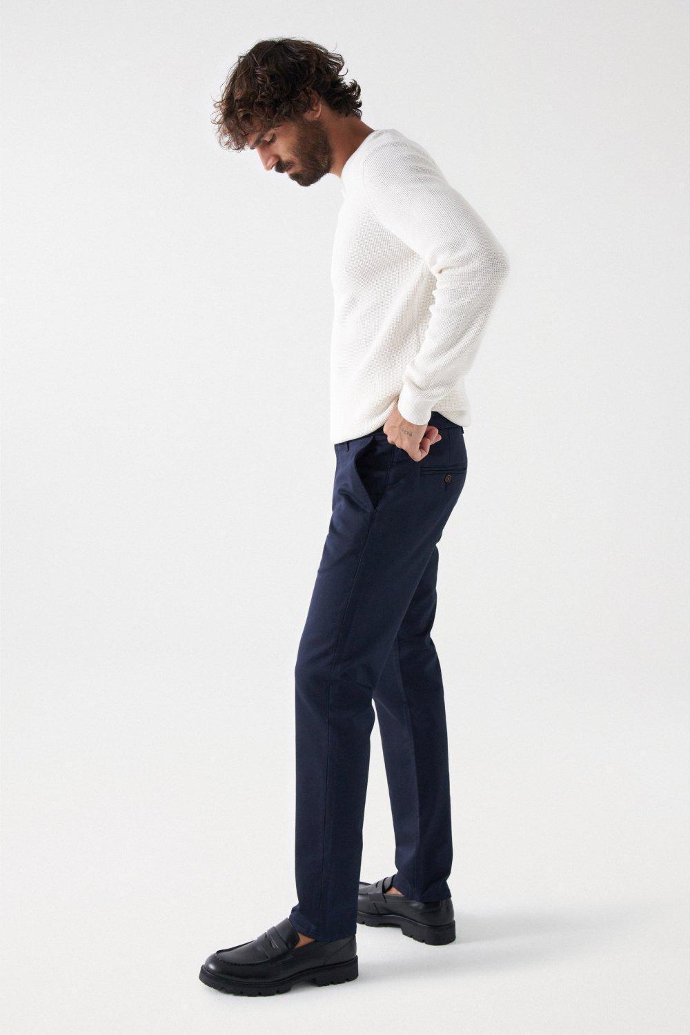 Blue S-Activ Slim Fit Chinos, , large image number 2