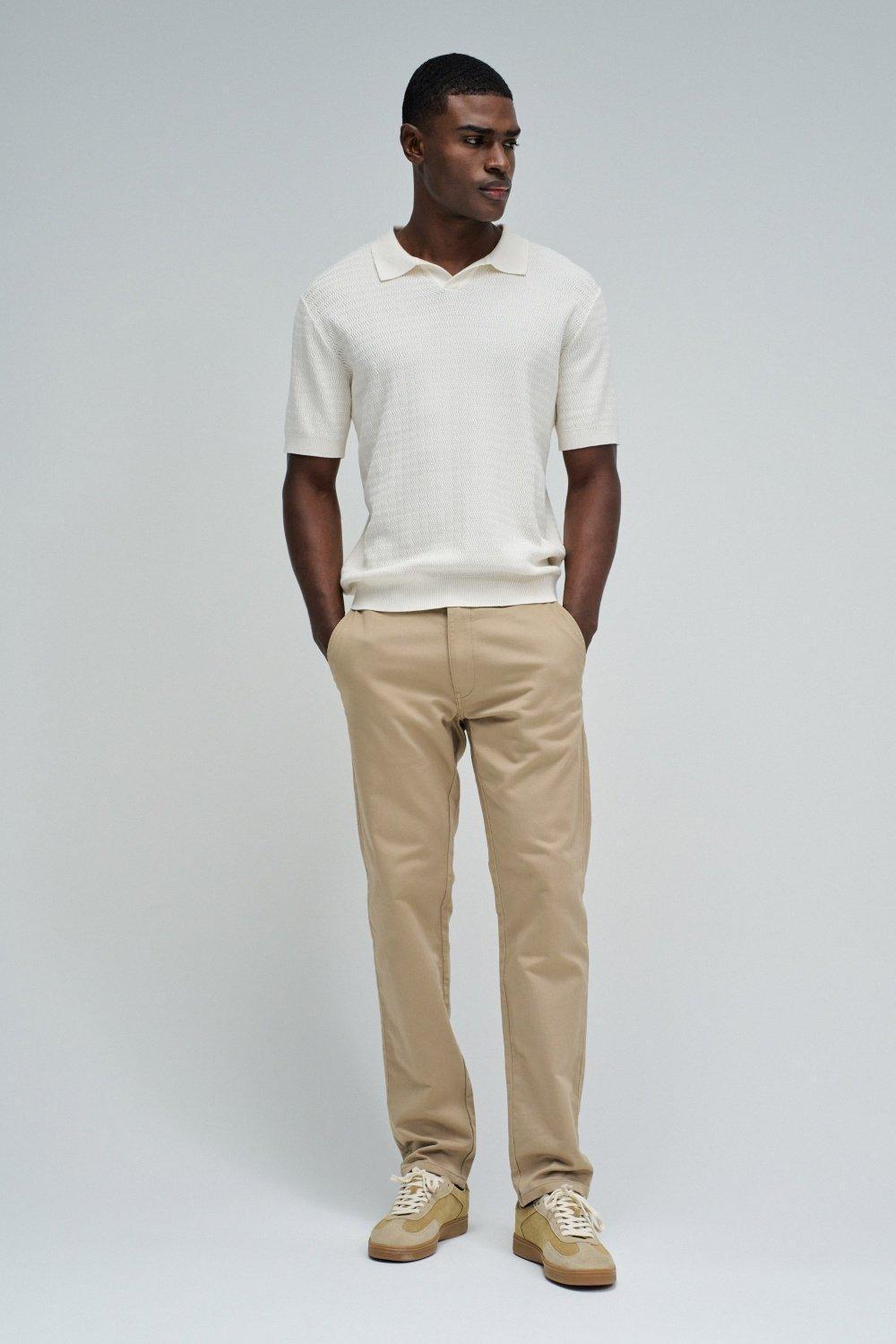 Chino S-Activ Trousers, Cream, large image number 1