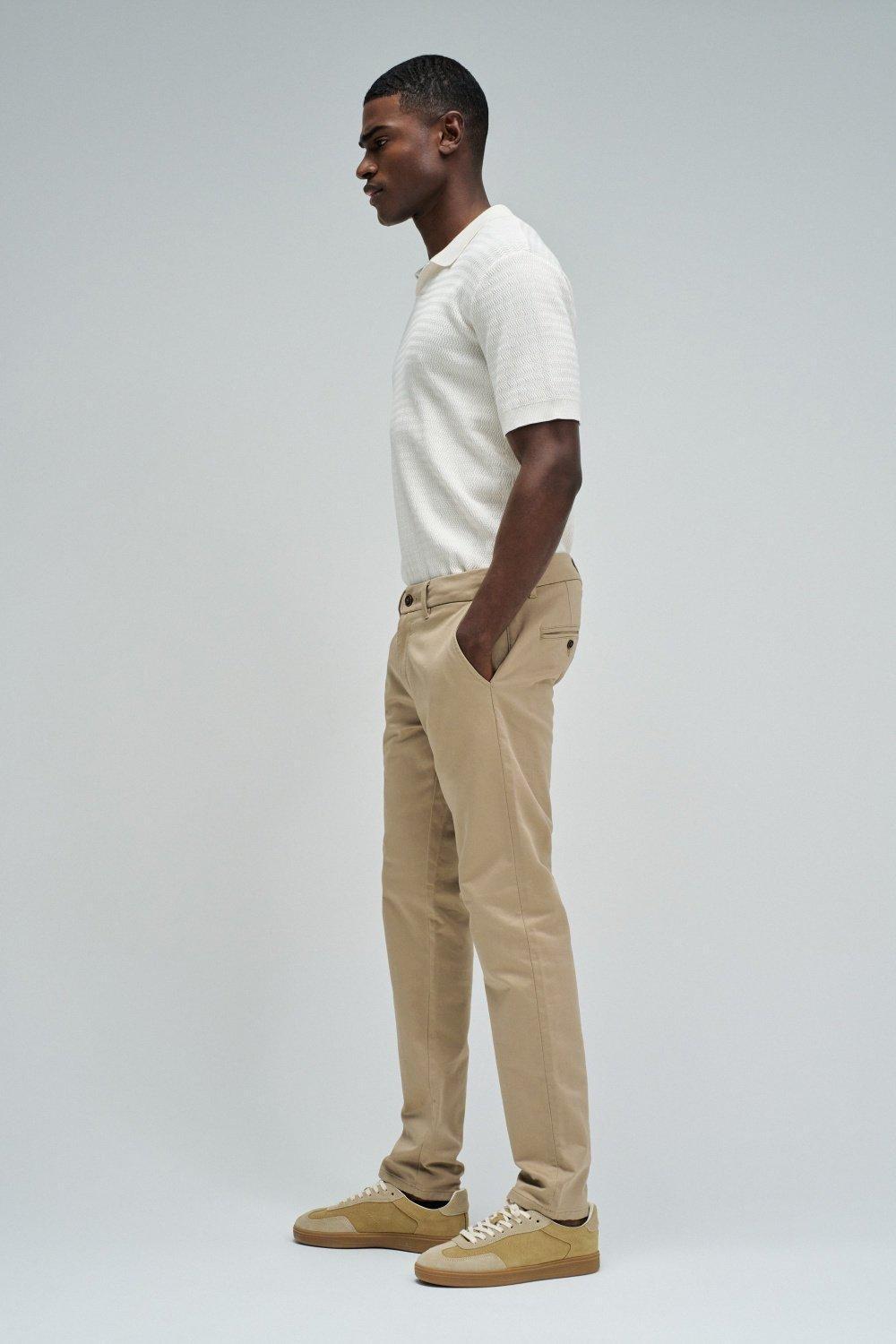 Chino S-Activ Trousers, Cream, large image number 2