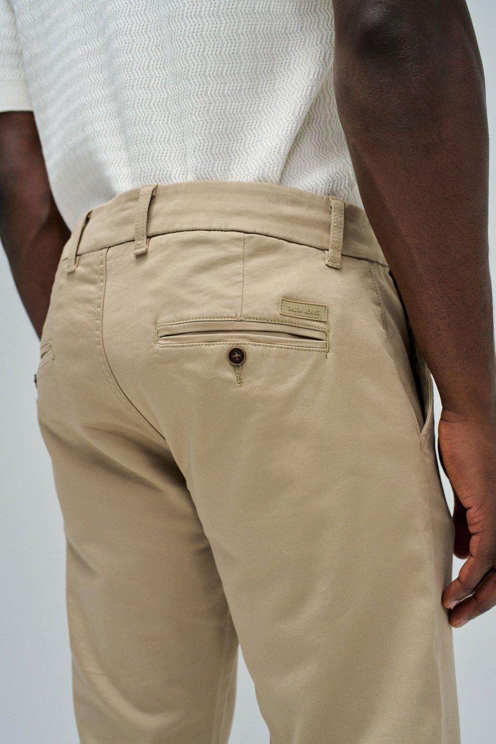 Chino S-Activ Trousers, Cream, large image number 4