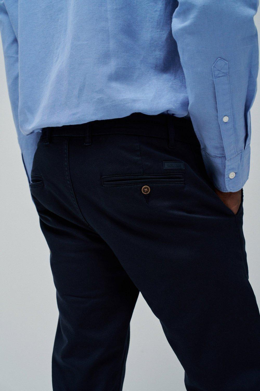 Chino S-Activ Trousers, Navy, large image number 4