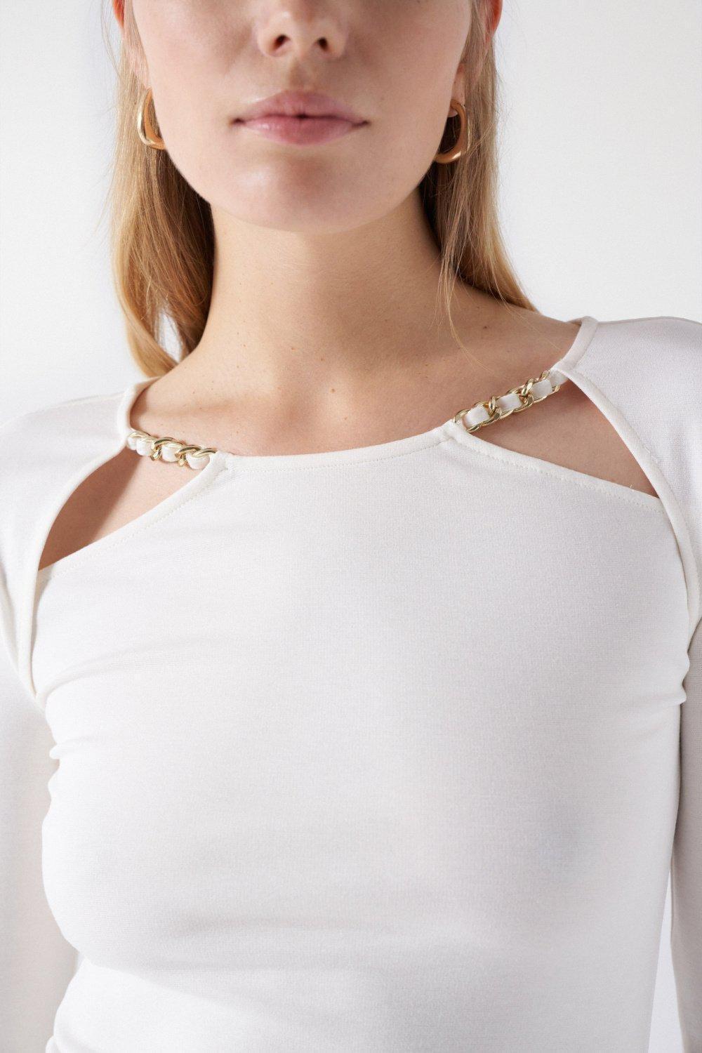 Pearl Top With Chain Detail, , large image number 4