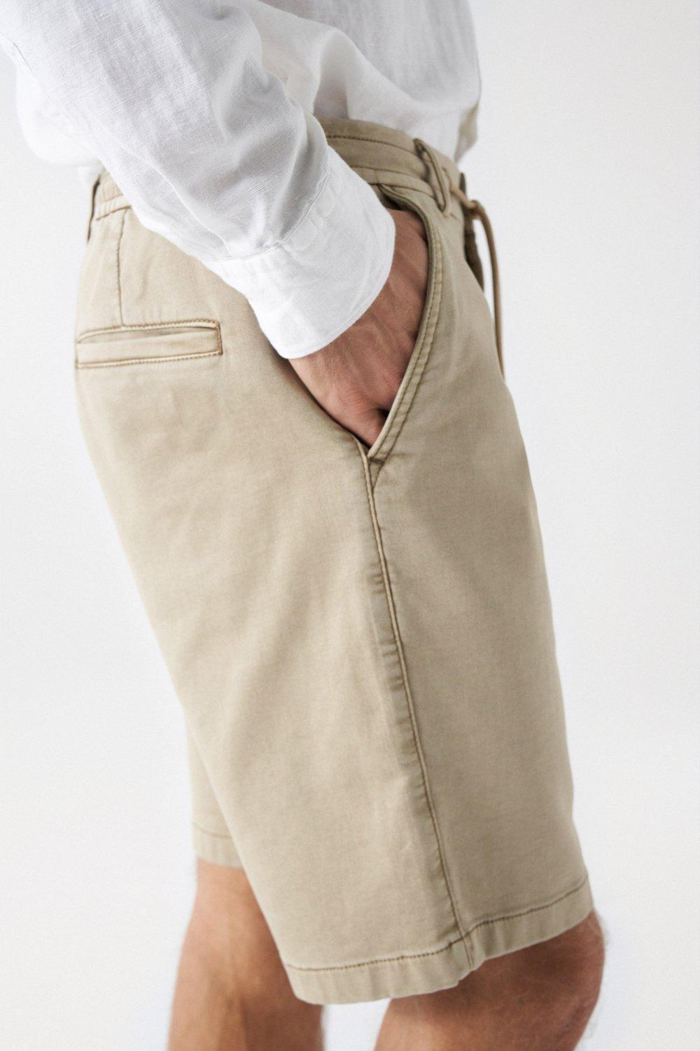 Beige S-Activ Regular Shorts, , large image number 4