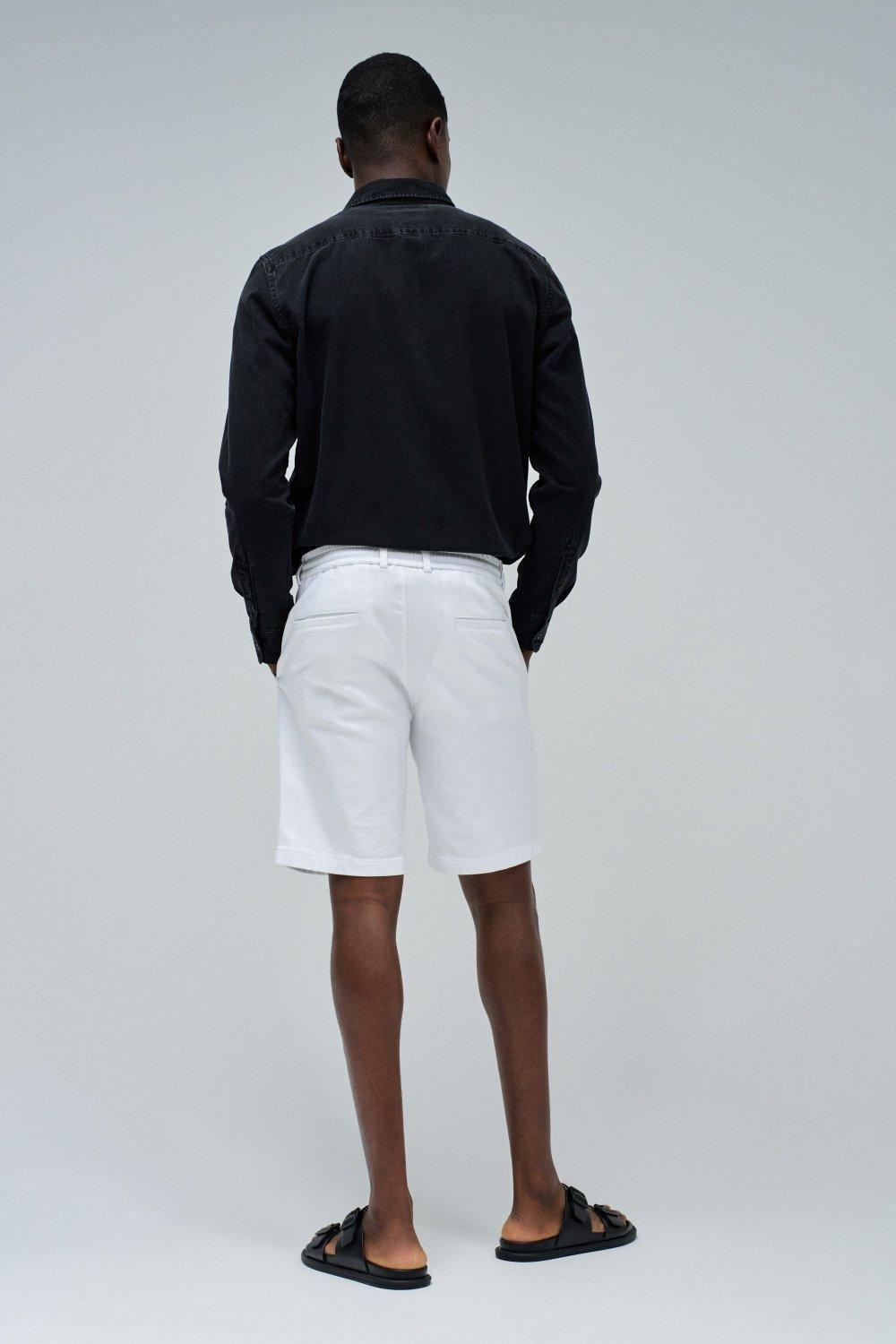 Regular Shorts S-Activ With Drawstring, White, large image number 3