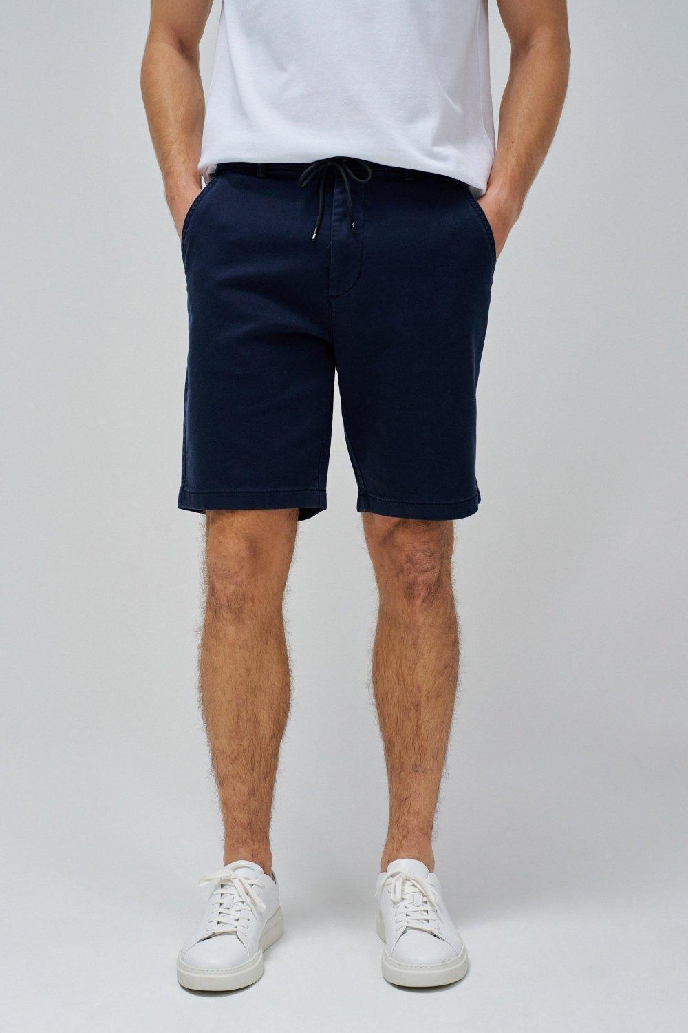 Regular Shorts S-Activ With Drawstring, Navy, medium