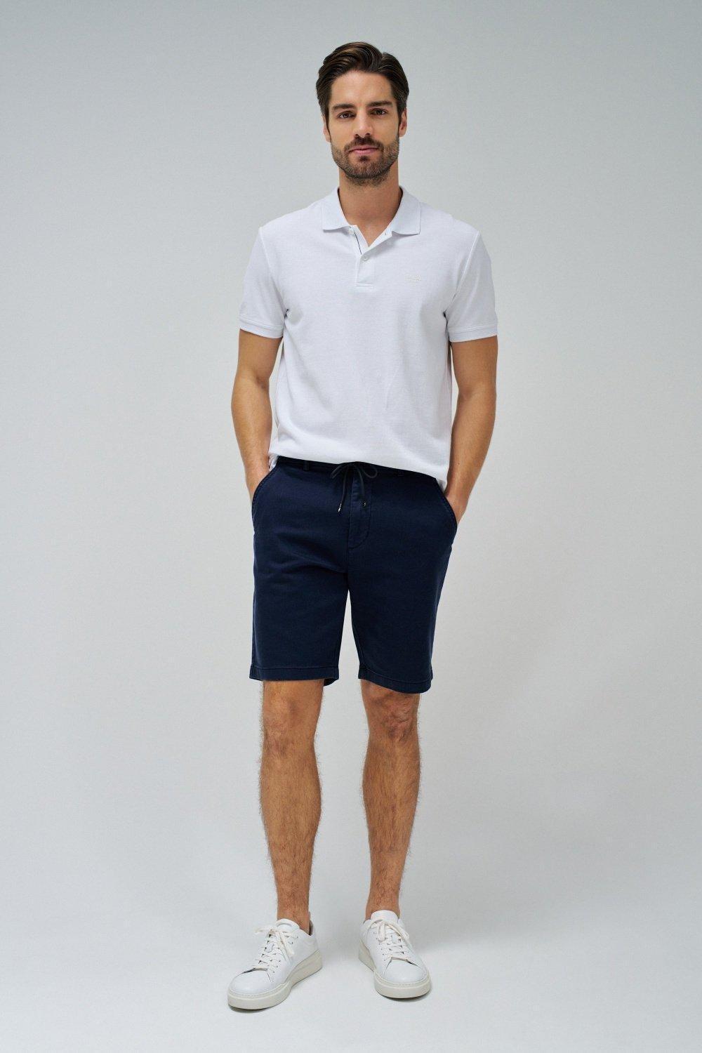 Regular Shorts S-Activ With Drawstring, Navy, medium