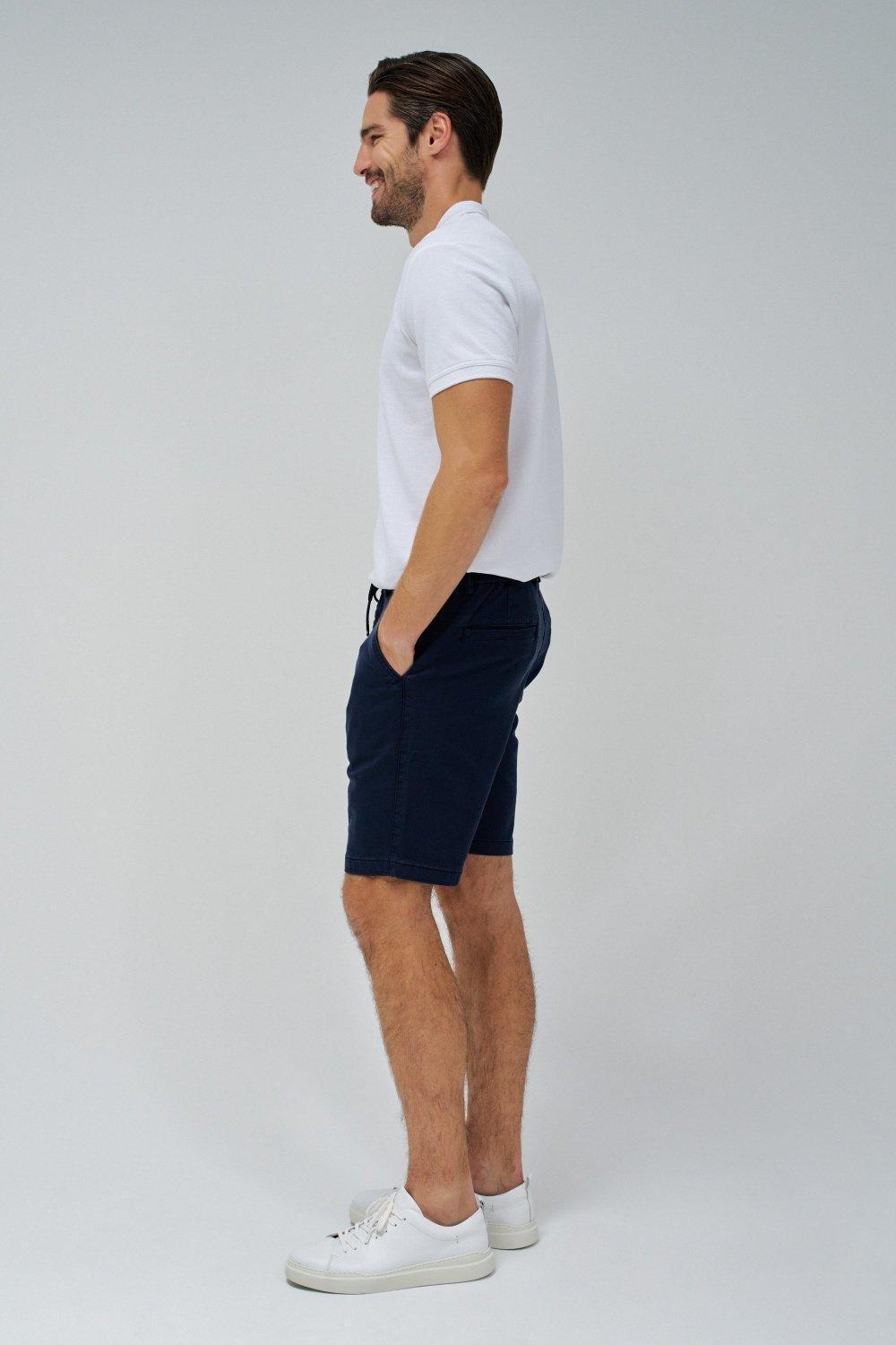 Regular Shorts S-Activ With Drawstring, Navy, medium