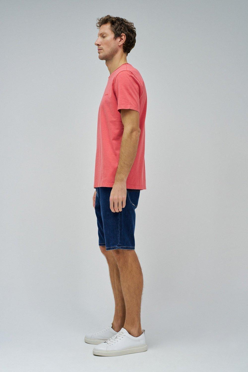 T-Shirt With Branding, Orange, medium