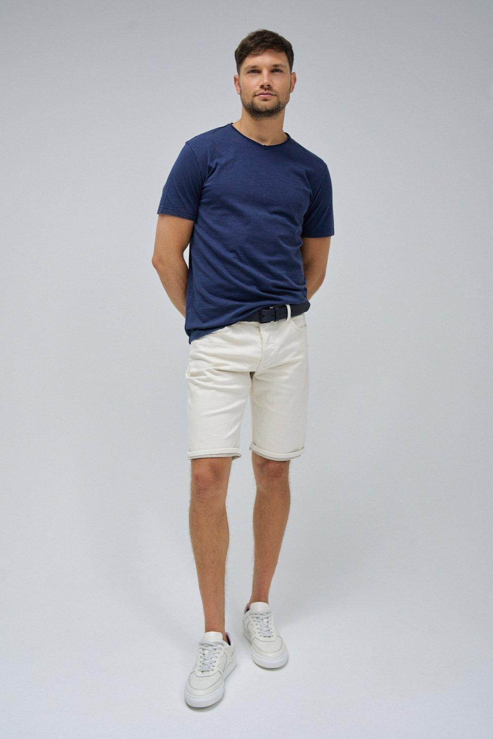 T-Shirt With Branding, Navy, medium