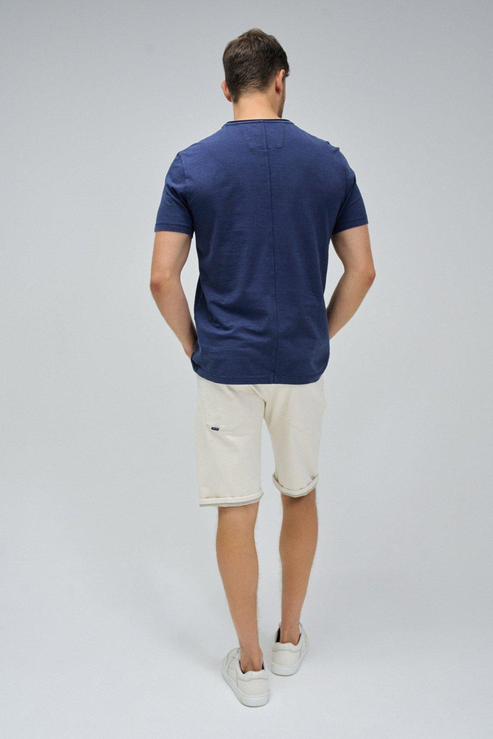 T-Shirt With Branding, Navy, large image number 3