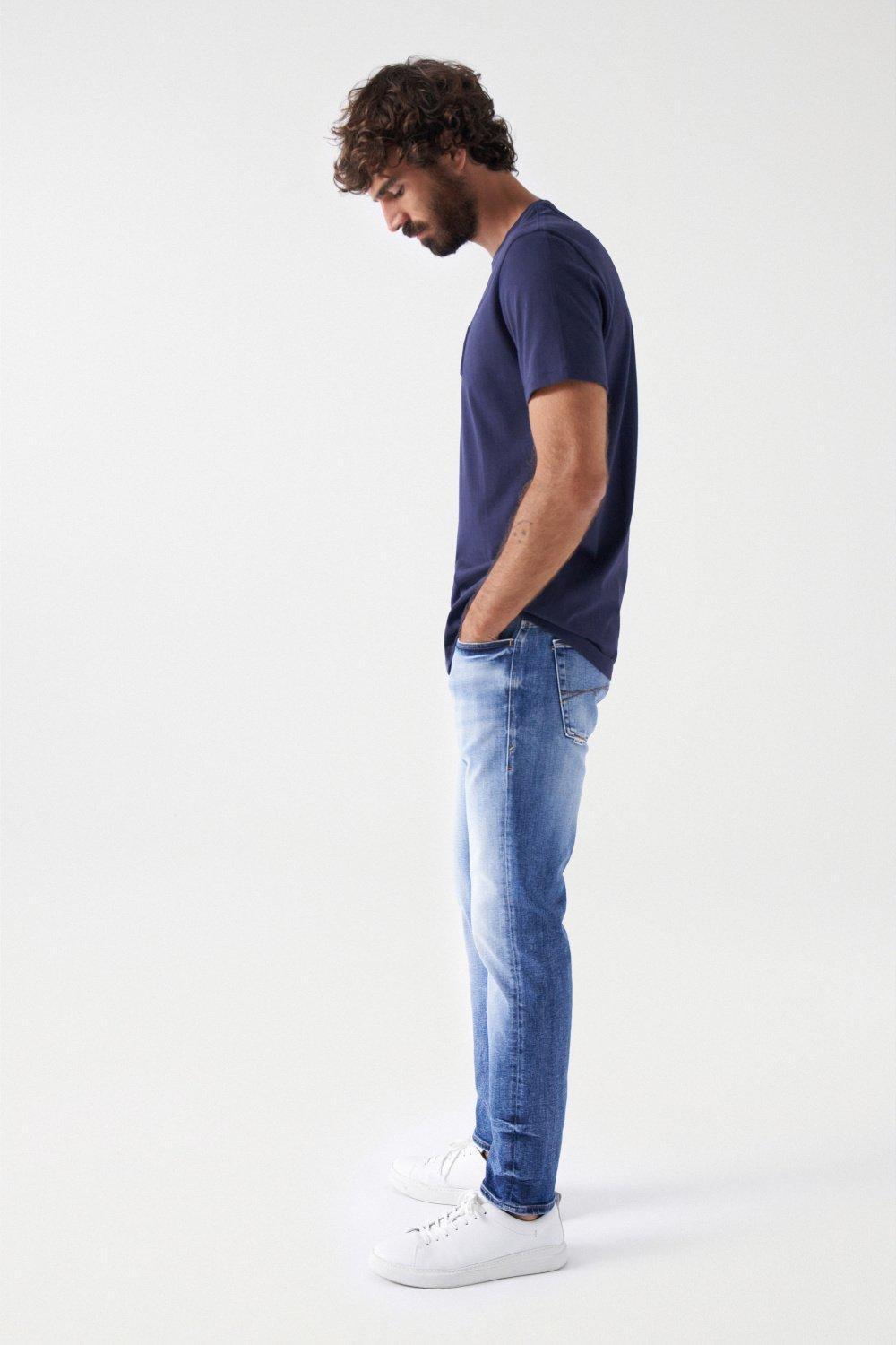 Embossed Salsa Logo T-Shirt, Navy, large image number 2