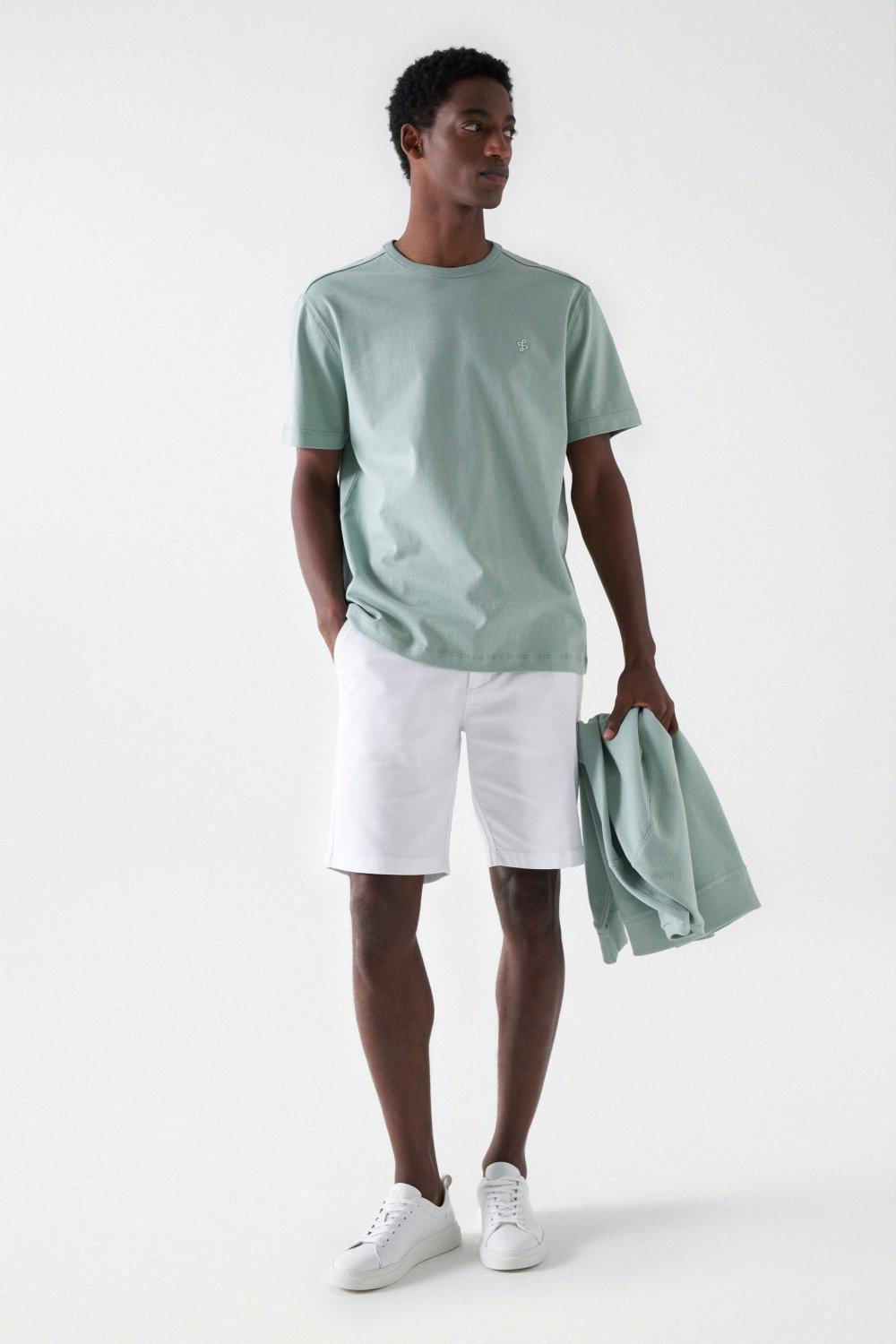 Green Embroidered Branding Detail T-Shirt, , large image number 1