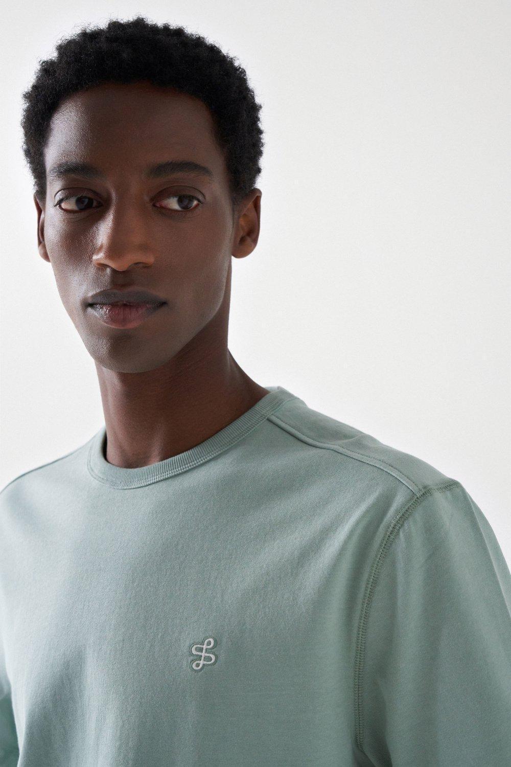 Embroidered Branding Detail T-Shirt, Green, large image number 4