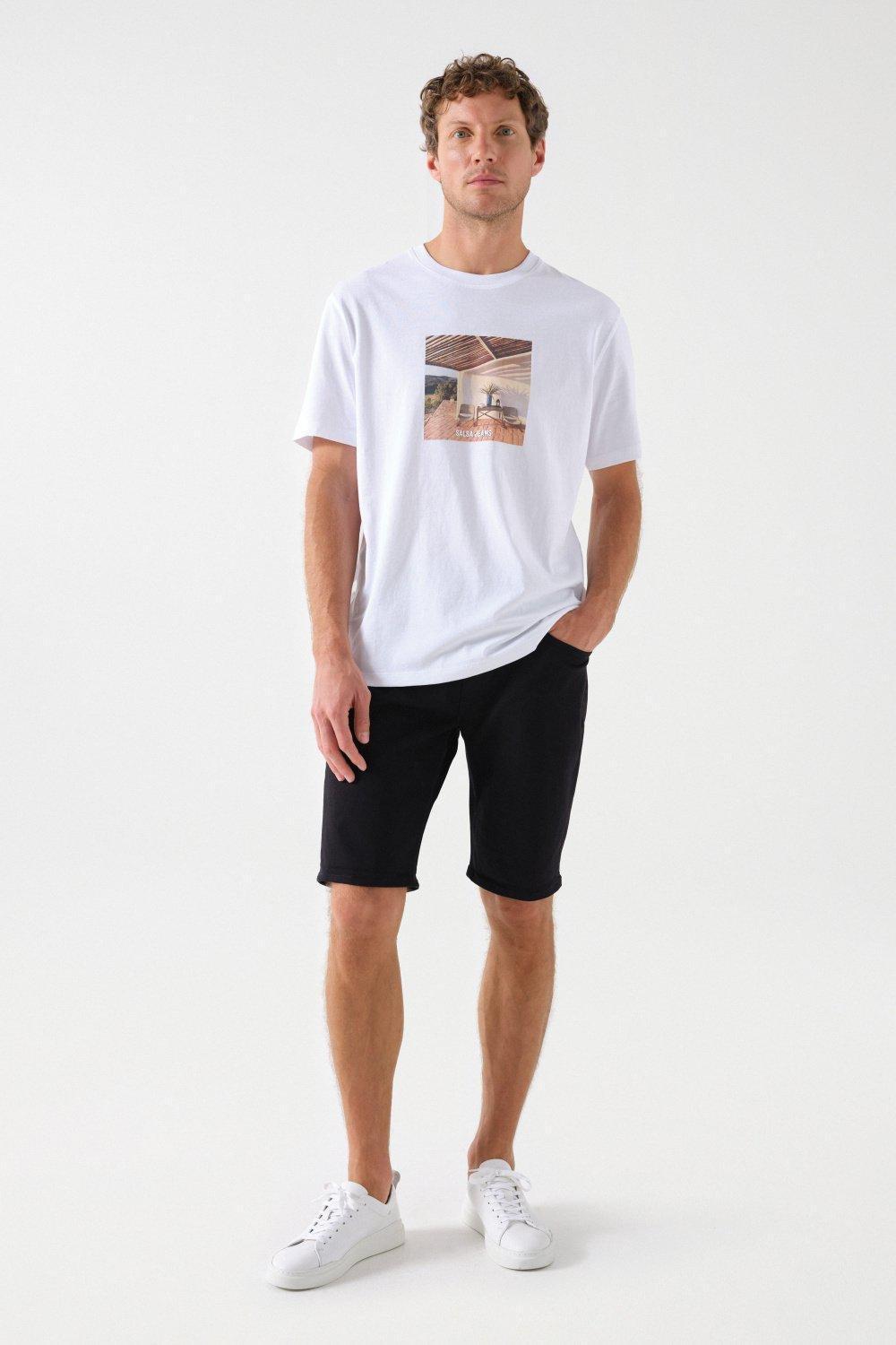 Photographic Print T-Shirt, White, large image number 1