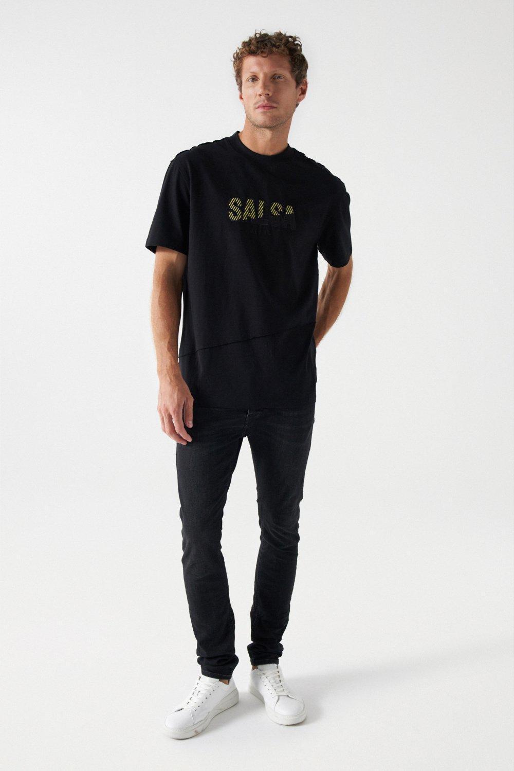 Salsa Jeans - Black T-Shirt With Salsa Logo