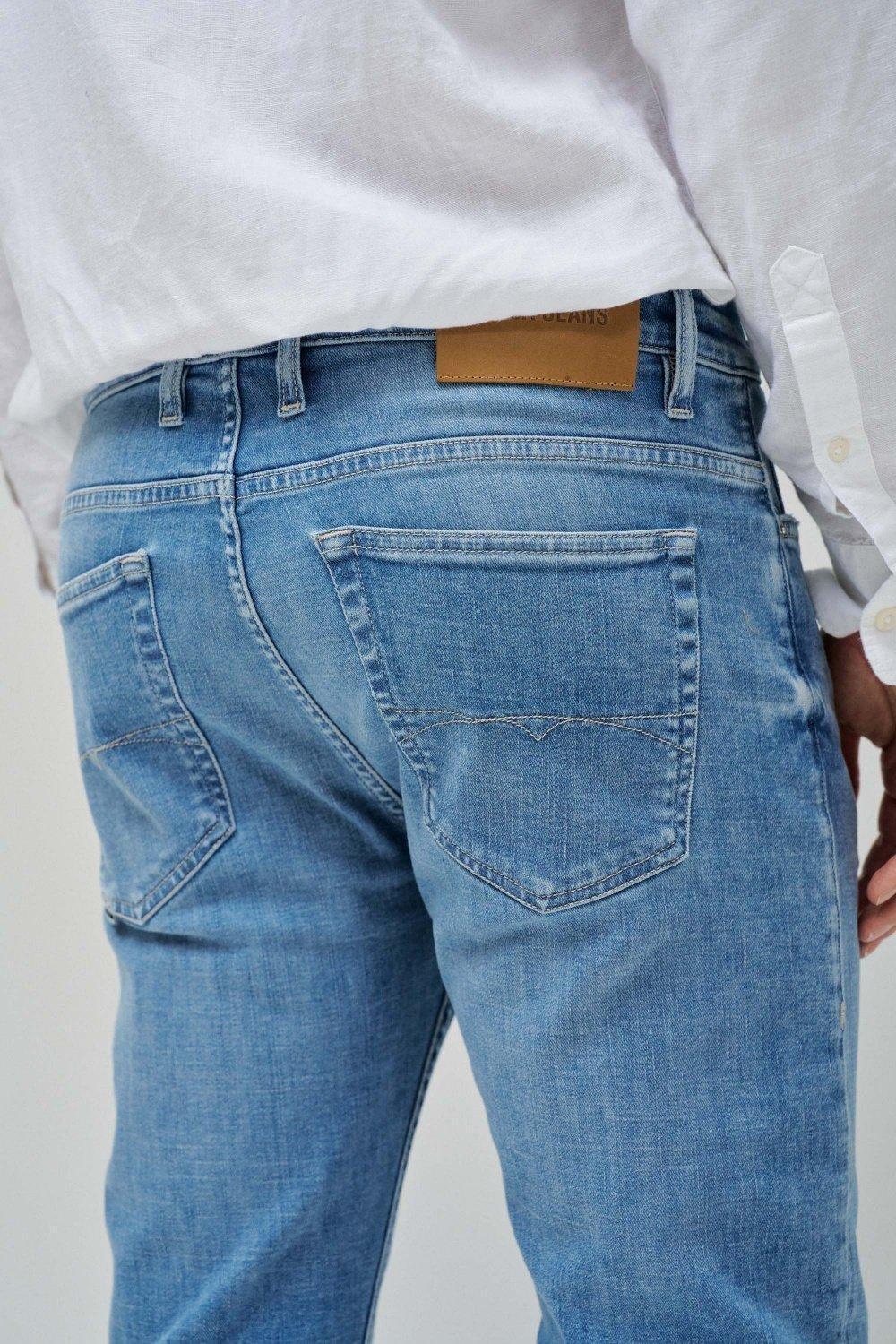 Slim Fit Jeans, Blue, large image number 4