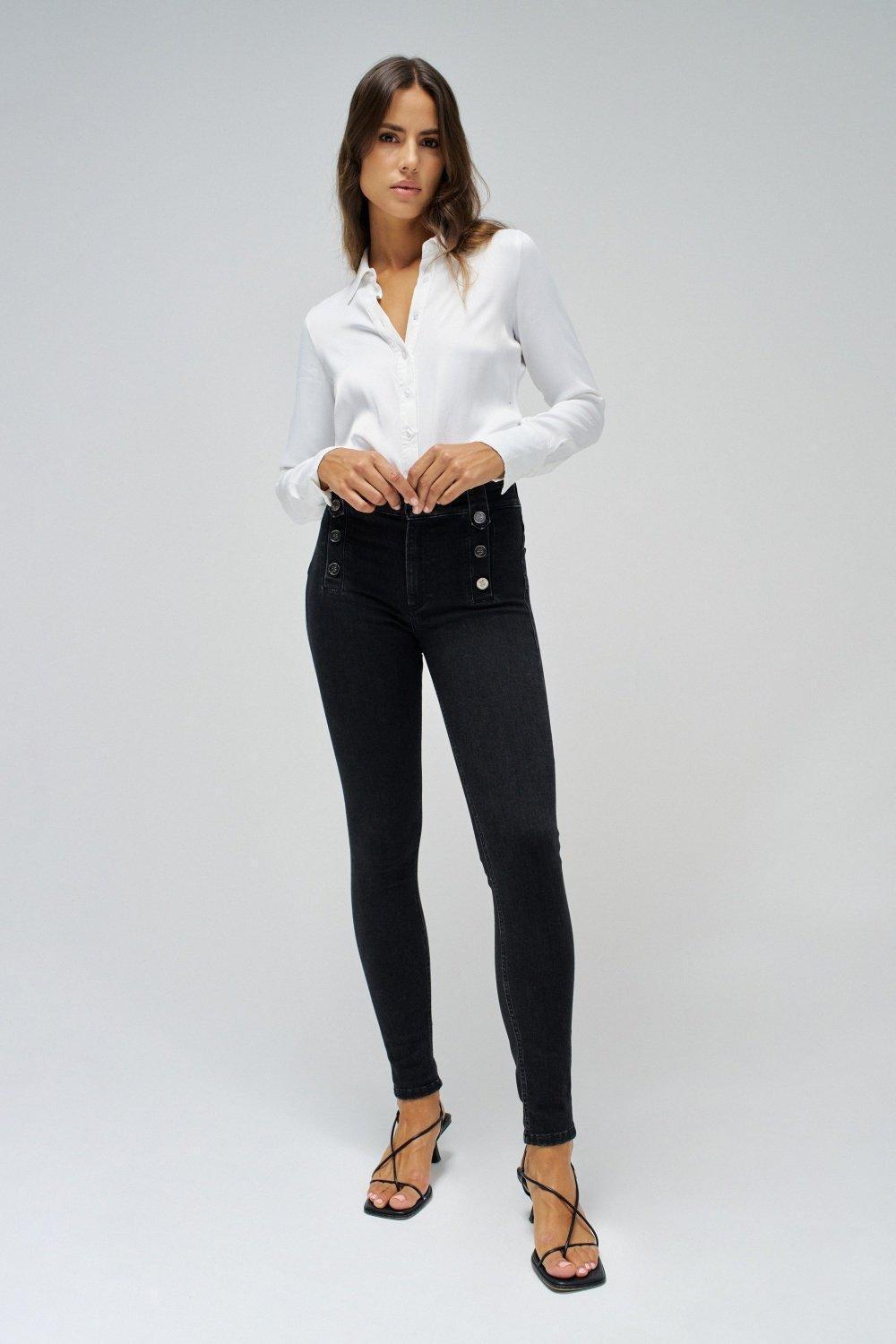 Ed Denim Skinny Jeans, Black, large image number 1