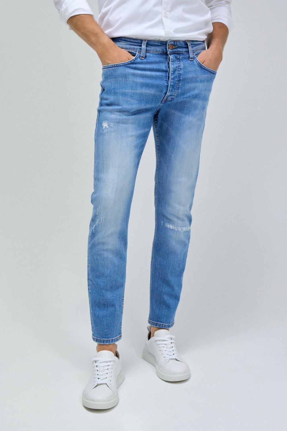 Blue Ripped Jeans, , large image number 0