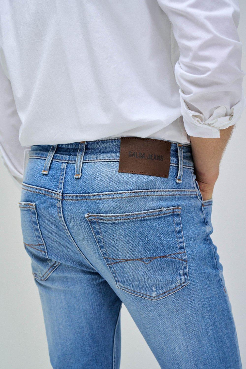 Blue Ripped Jeans, , large image number 4