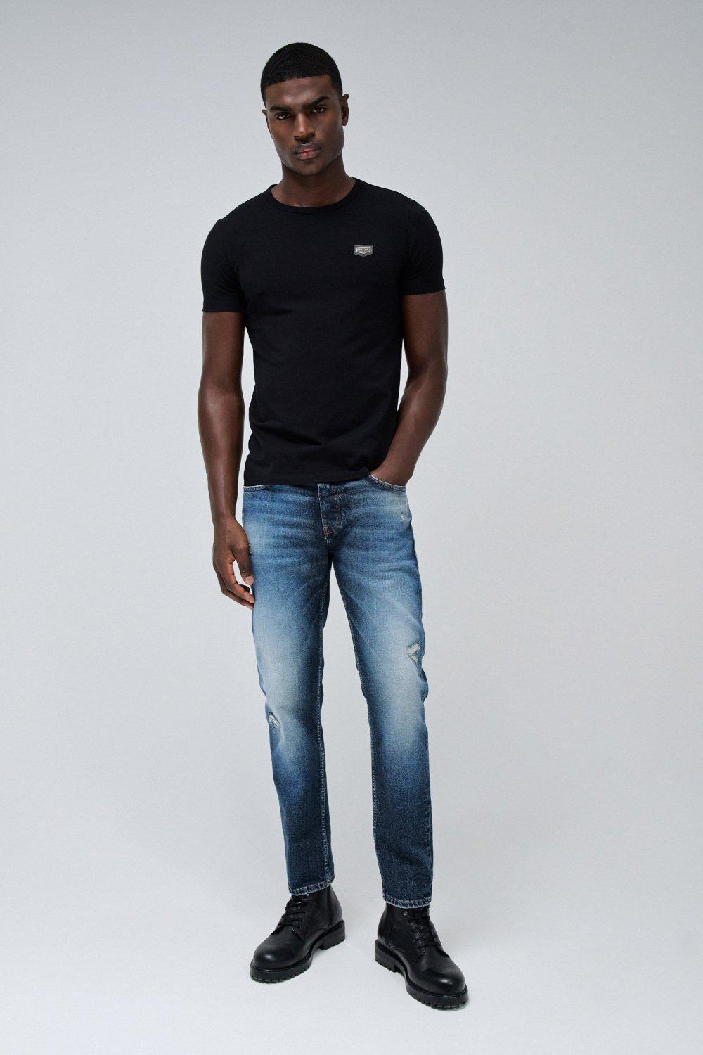 Blue Solid Light Wash Jeans, , large image number 1
