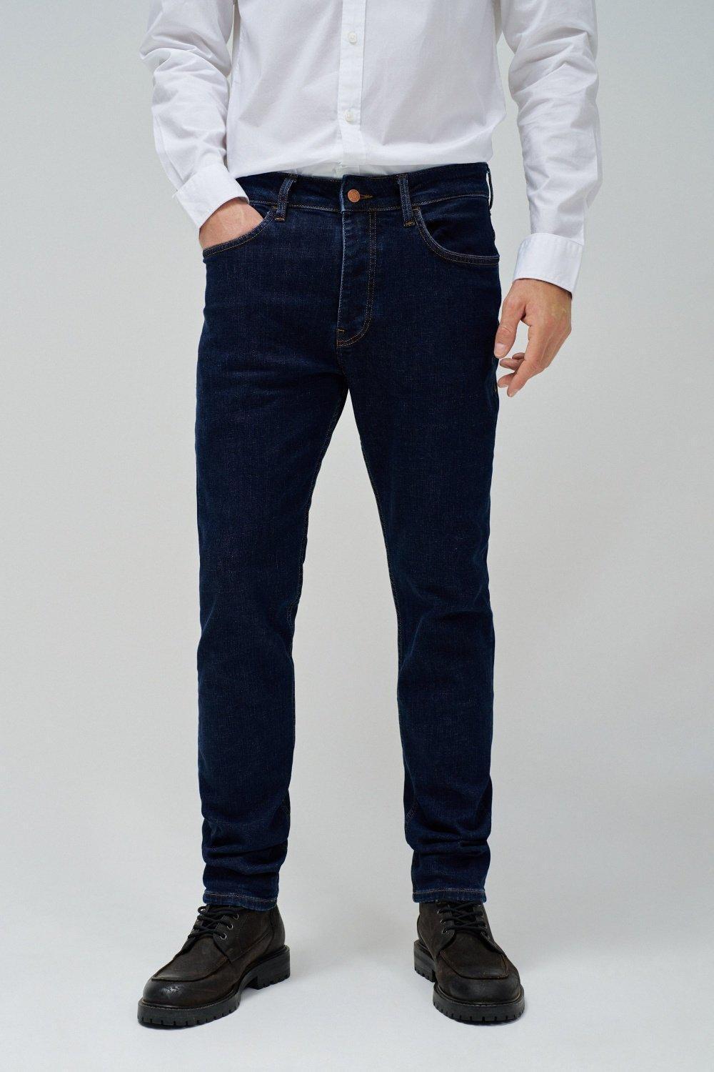Navy Regular Jeans, , medium