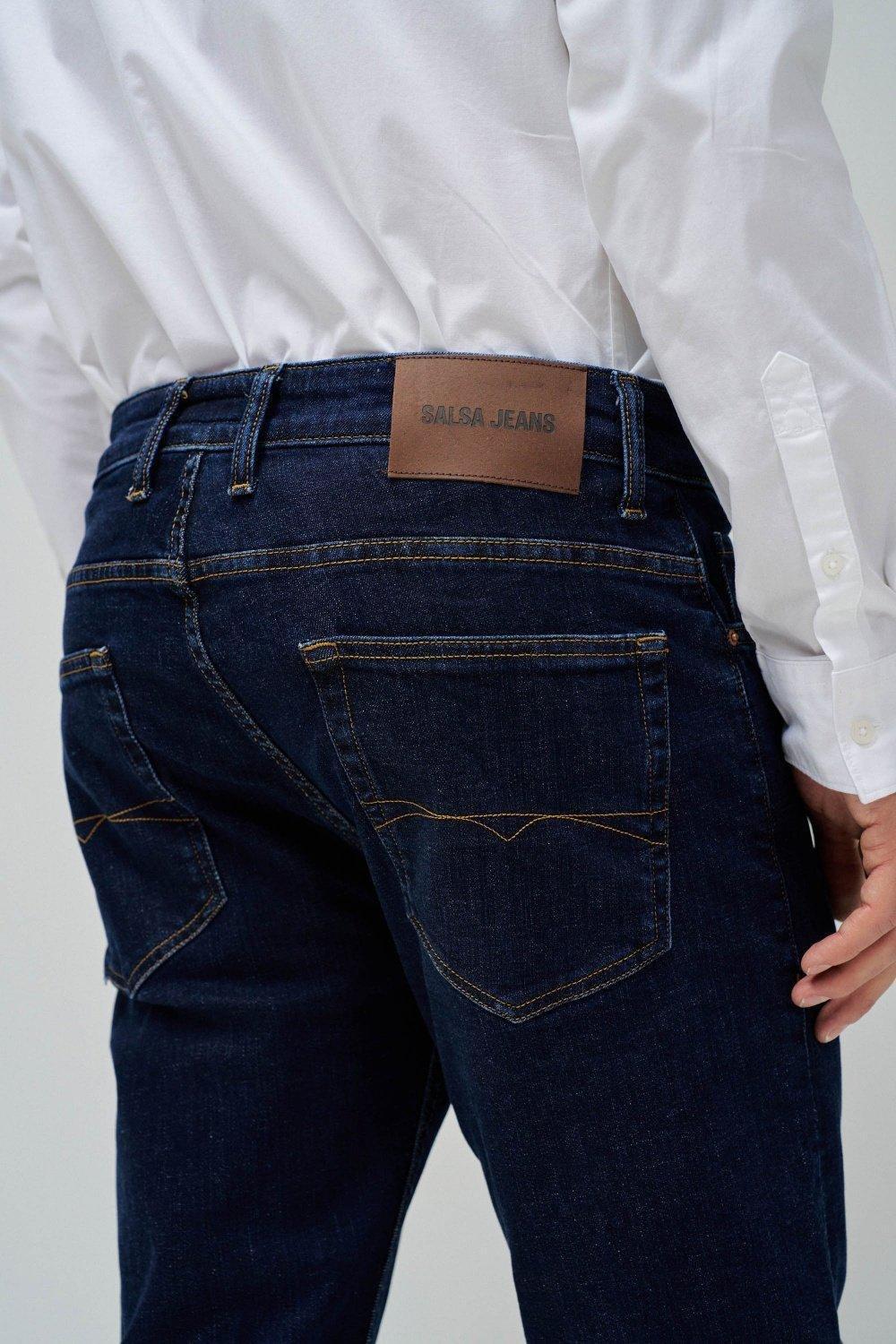 Navy Regular Jeans, , large image number 4
