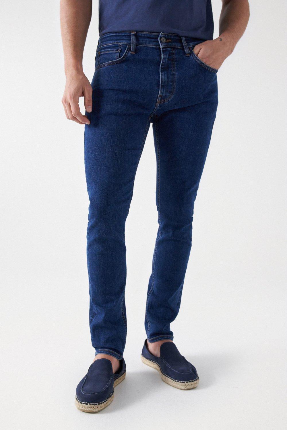 Skinny Jeans , Navy, medium