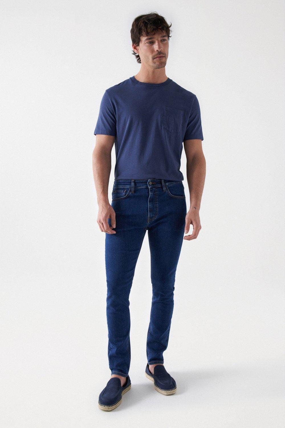 Skinny Jeans, Navy, medium