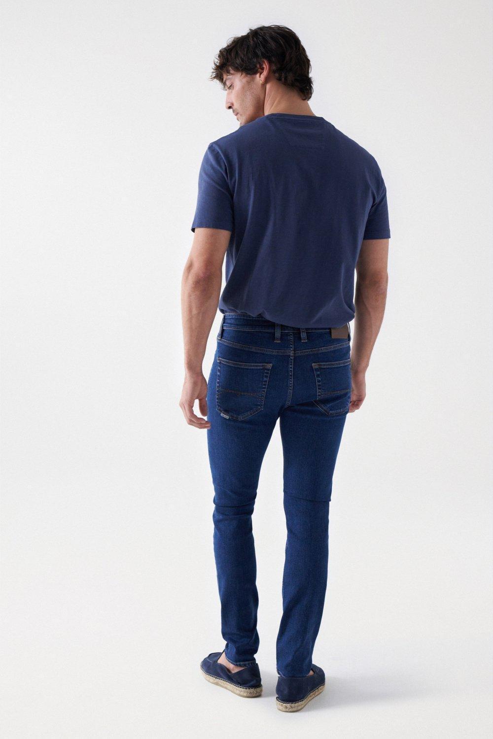 Skinny Jeans , Navy, large image number 3