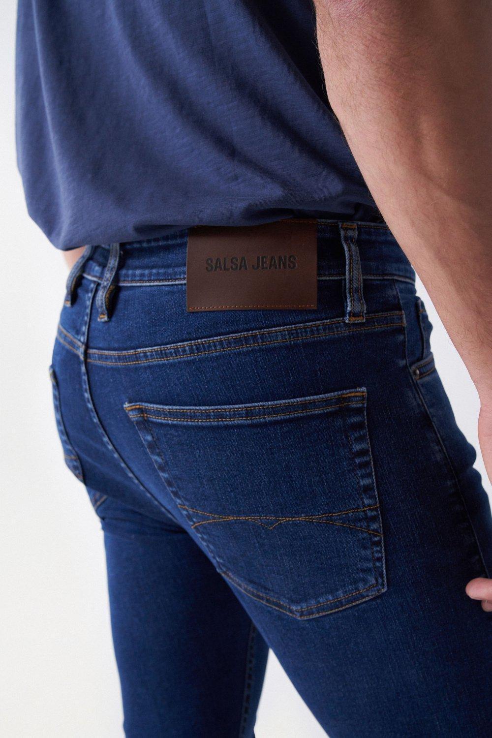 Skinny Jeans, Navy, large image number 4