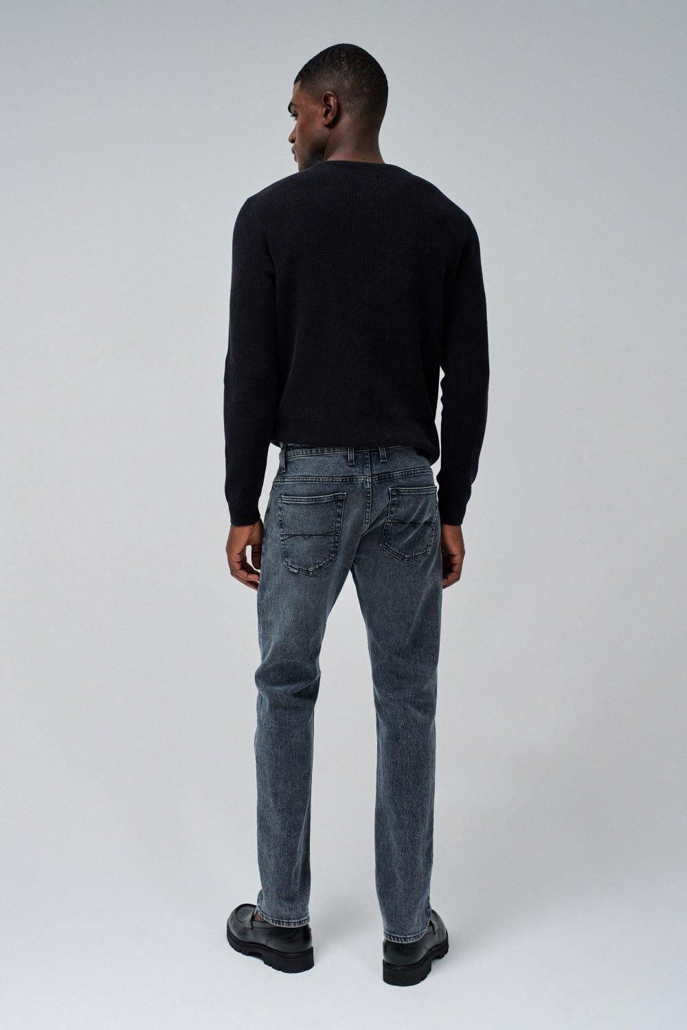 Slim Fit Premium Wash Jeans, Black, large image number 3